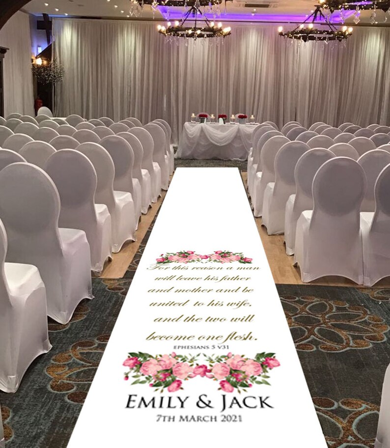 Aisle Runner Wedding Decorations White Wedding Aisle Runner Etsy