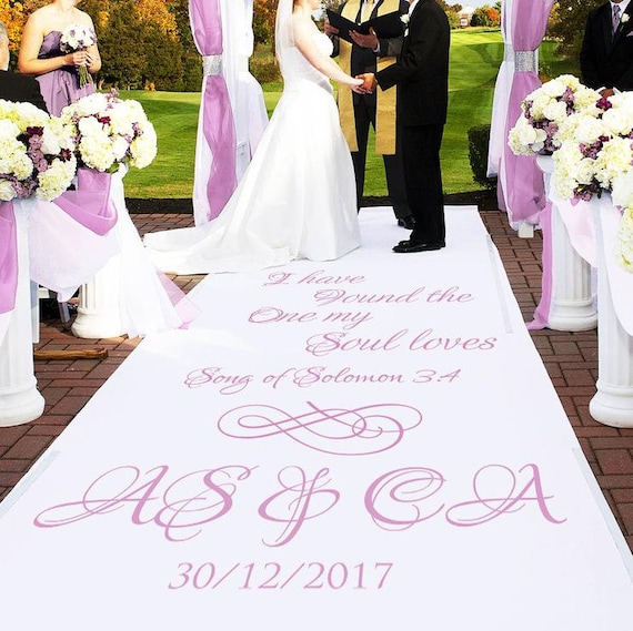 Song of Solomon 3:4 Aisle Runner 1 per Pack Wedding and Party D/écoration