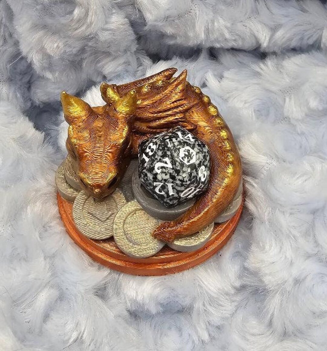 Dnd Dragon Dice Holder Dungeons and Dragons 3dprinted Etsy