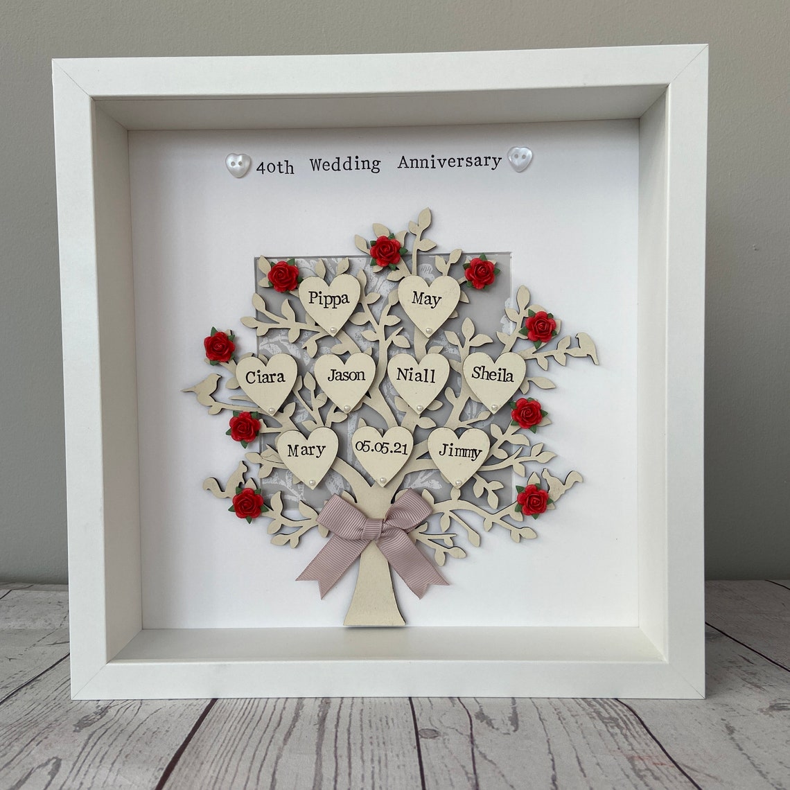 40th Ruby Wedding Anniversary Personalised Gift Gift for Etsy
