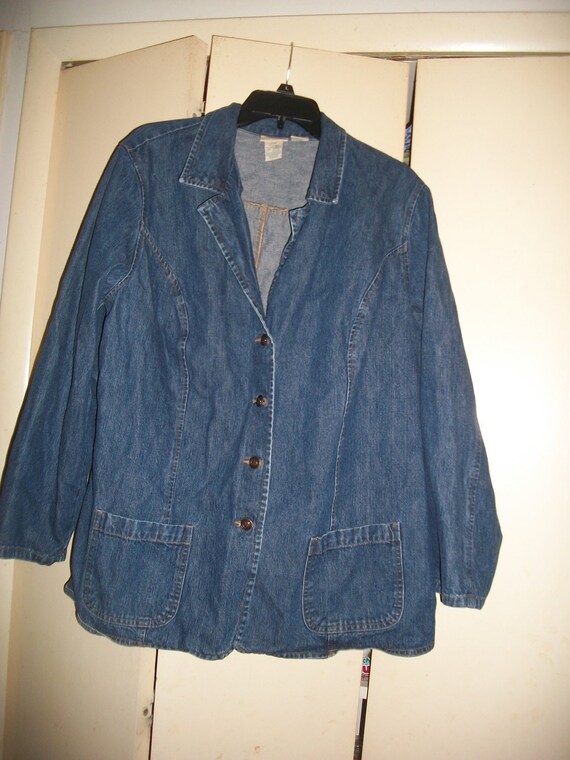 denim jacket size 20