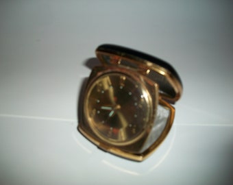 Vintage Mid Century Seth Thomas Travel Alarm Clock made in Germany