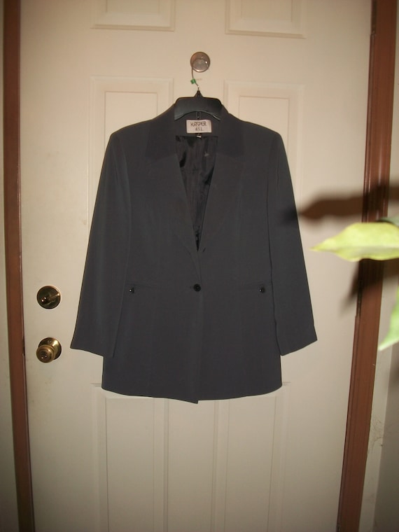 Vintage 80's, 90's Gray Pant Suit Size 8, Vintage
