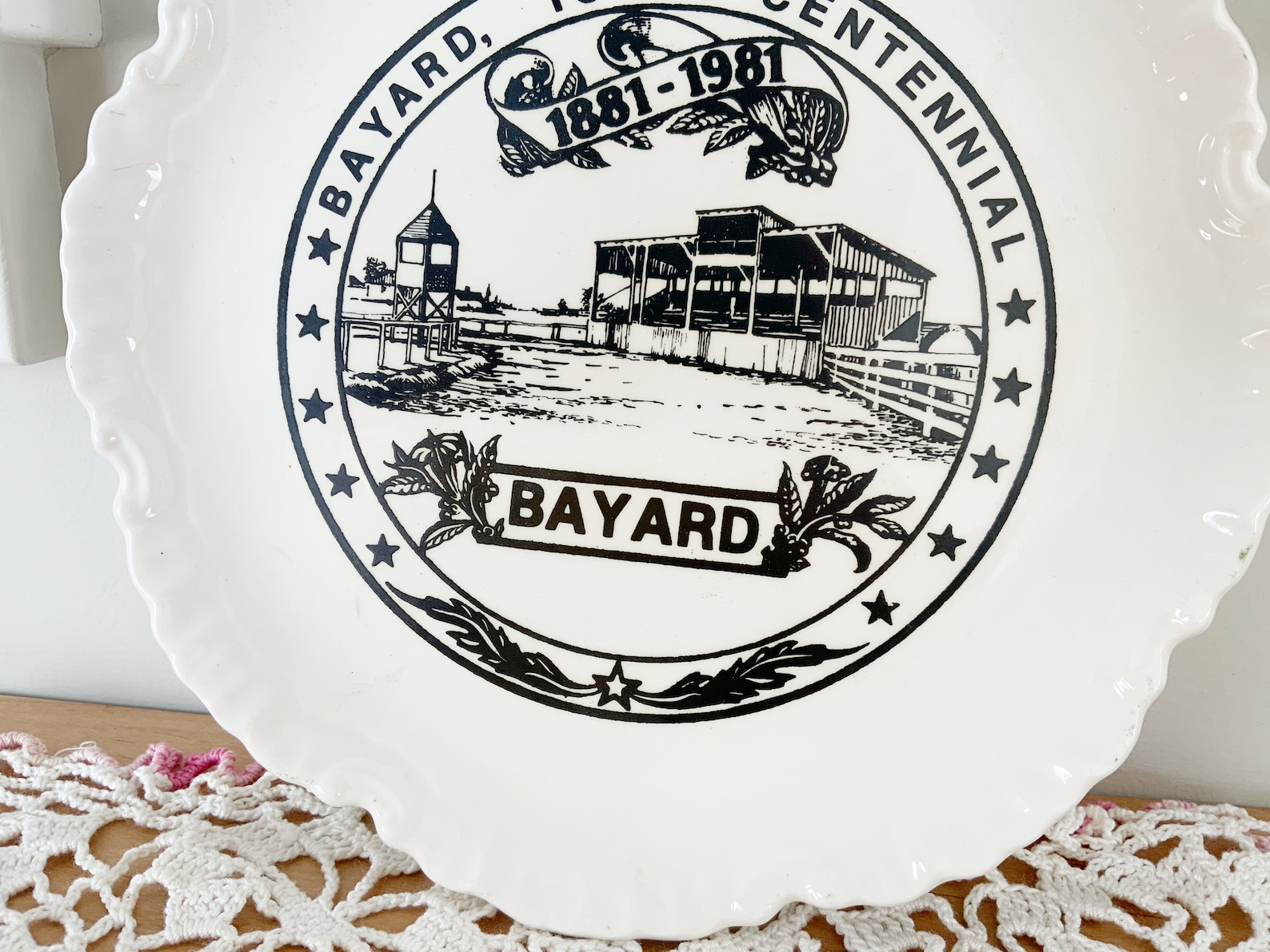 Vintage 1981 Bayard Iowa Centennial Plate Farmhouse Etsy Australia