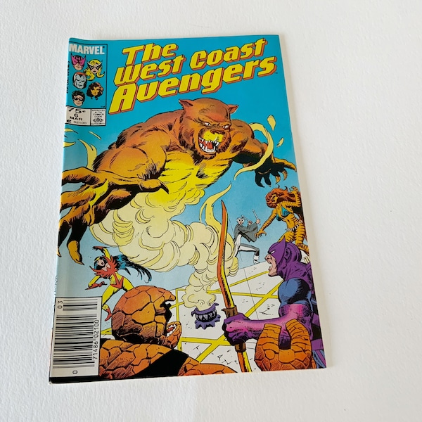 Vintage Marvel The West Coast Avengers Comic Book, Vol. 2 No. 6, March 1986