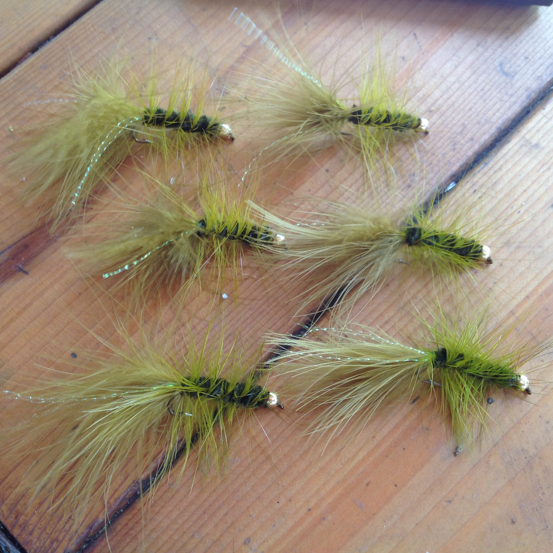 Fly Fishing Flies: Pumpkin Seed Bluegill Streamer Set of Three 3