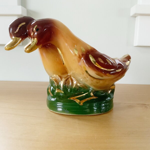 Vintage Mid Century Duck Planter, Farmhouse