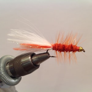Fly Fishing Flies, Creamsicle Wooly Buggers (3)