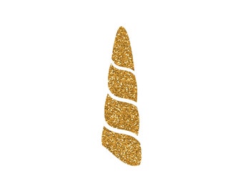 gold unicorn horn etsy