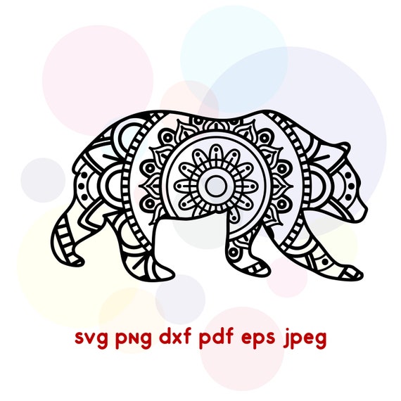 Download Layered Mama Bear Mandala Svg - Layered SVG Cut File