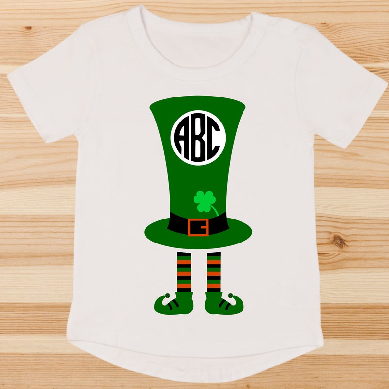 My first St Patrick's Day Svg Monogram svgLeprechaun | Etsy