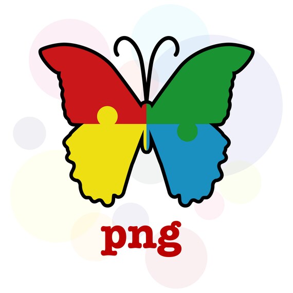 Download Autism Awareness Png Butterfly Autism Puzzle Pieces File Etsy Yellowimages Mockups