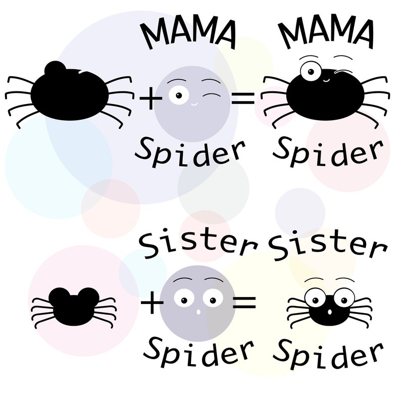 Download Spider svg Halloween clipart Family svg Cricut file | Etsy