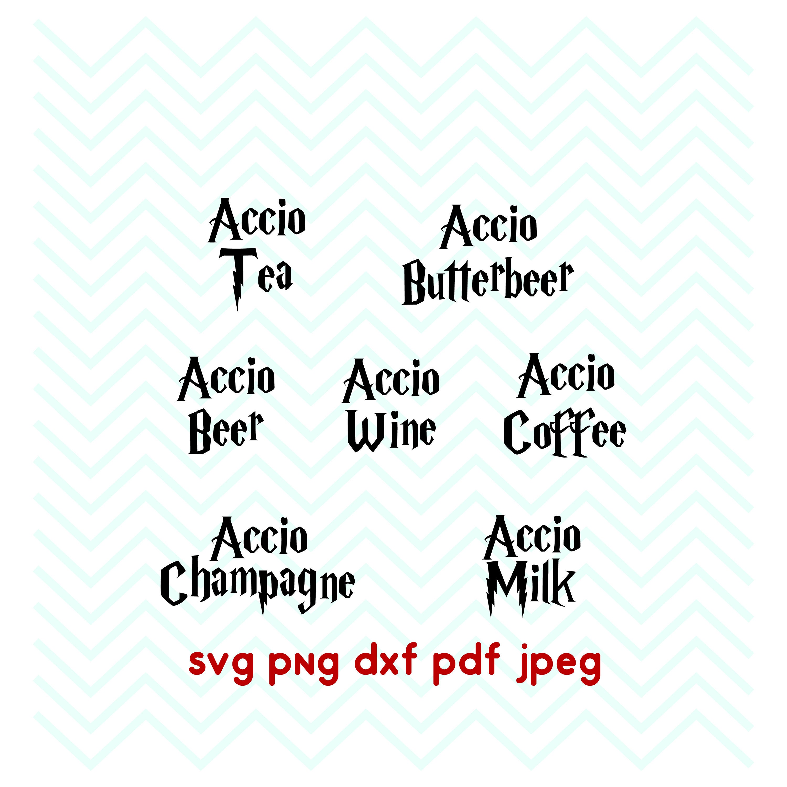 Download Accio wine svg Beer Coffee Tea Butterbeer Champagne | Etsy