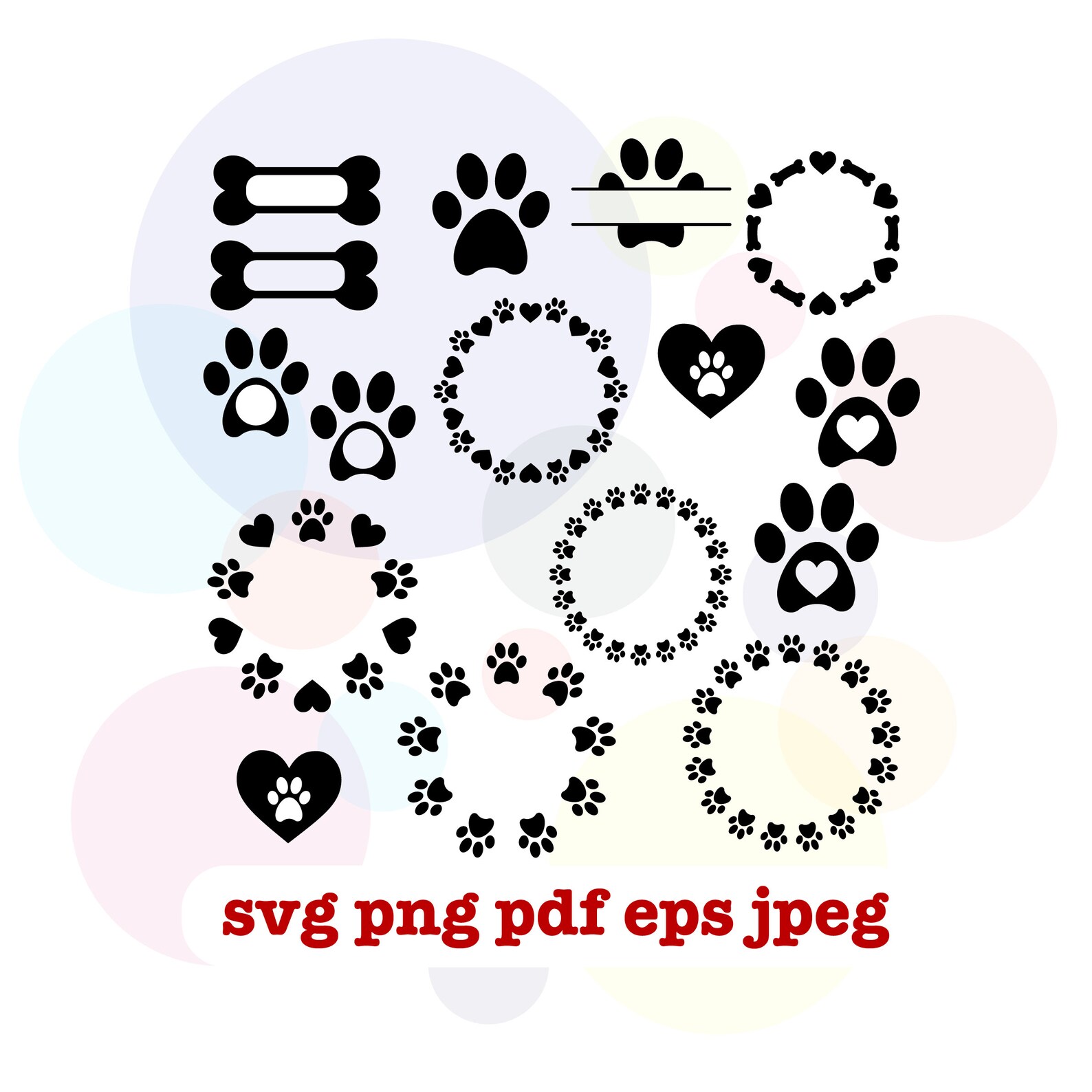 Free Free Paw Print Circle Svg 233 SVG PNG EPS DXF File