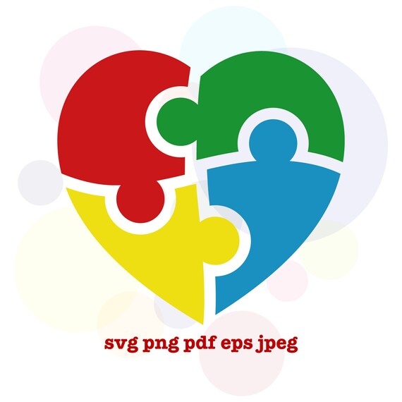 Download Free Autism Awareness Svg Heart Svg Puzzle Pieces Svg Cricut Etsy SVG Cut Files