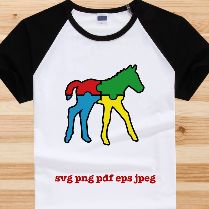 Download Autism Puzzle Pieces svg Baby Horse svg Autism Awareness ...