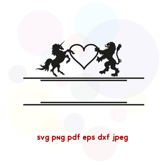 Monogramlove Svg Wedding Decor Anniversary Gift Heraldic Etsy