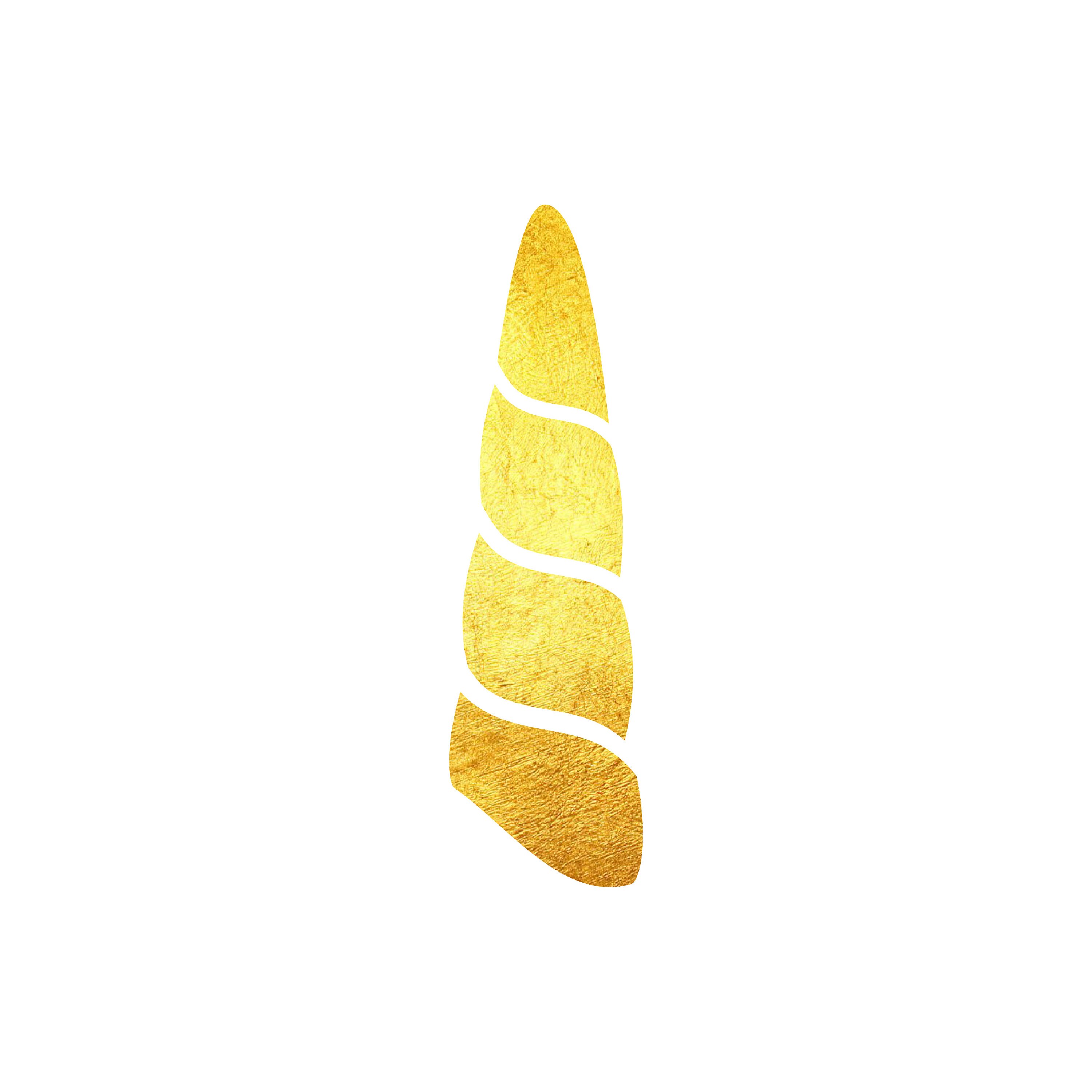 unicorns horn png printable clipart shirt print gold etsy