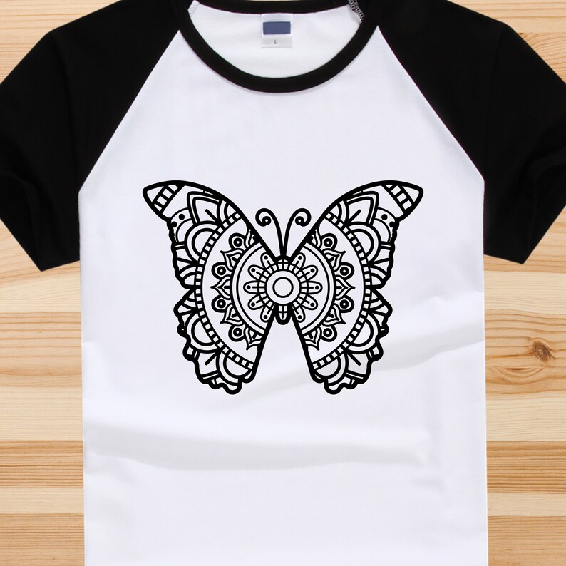 Download Butterfly svg Split monogram Mandala svg Zentangle svg | Etsy