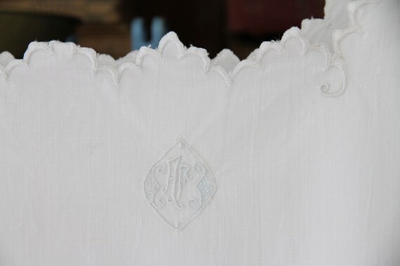 French antique night dress or under shirt - large