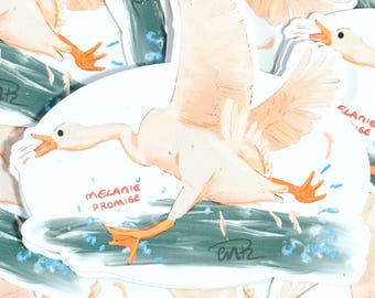 Silly Goose | Adesivo de vinil fosco