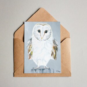 Carte faite à la main [Série Oiseau - Hibou]