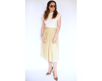 Vintage yellow skirt UK 10 / 12