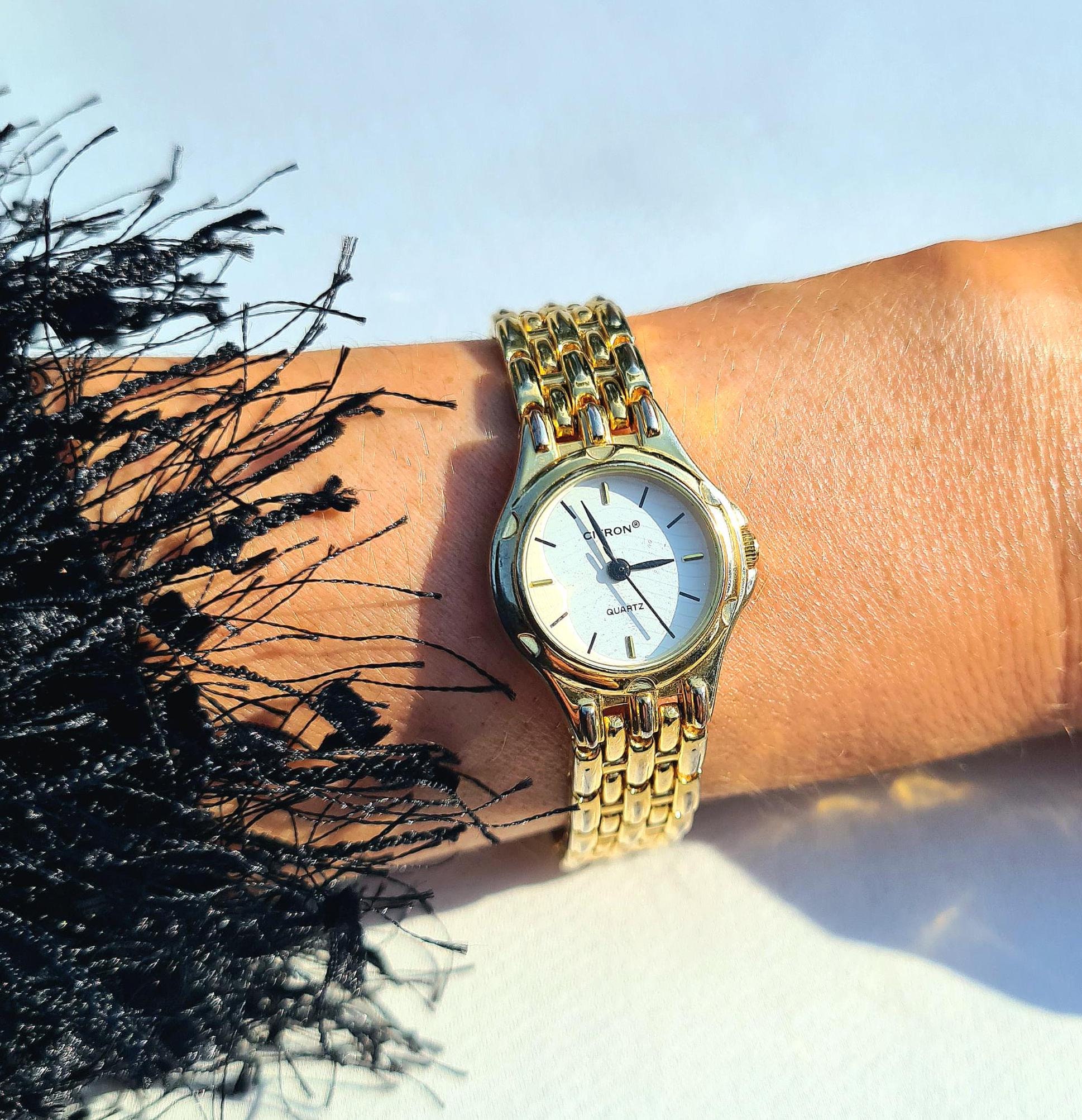 Vintage Gold-Tone Women\'s Quartz Watch Vintage Classic Womens Womans Gold Round Quartz Analog  main image 2