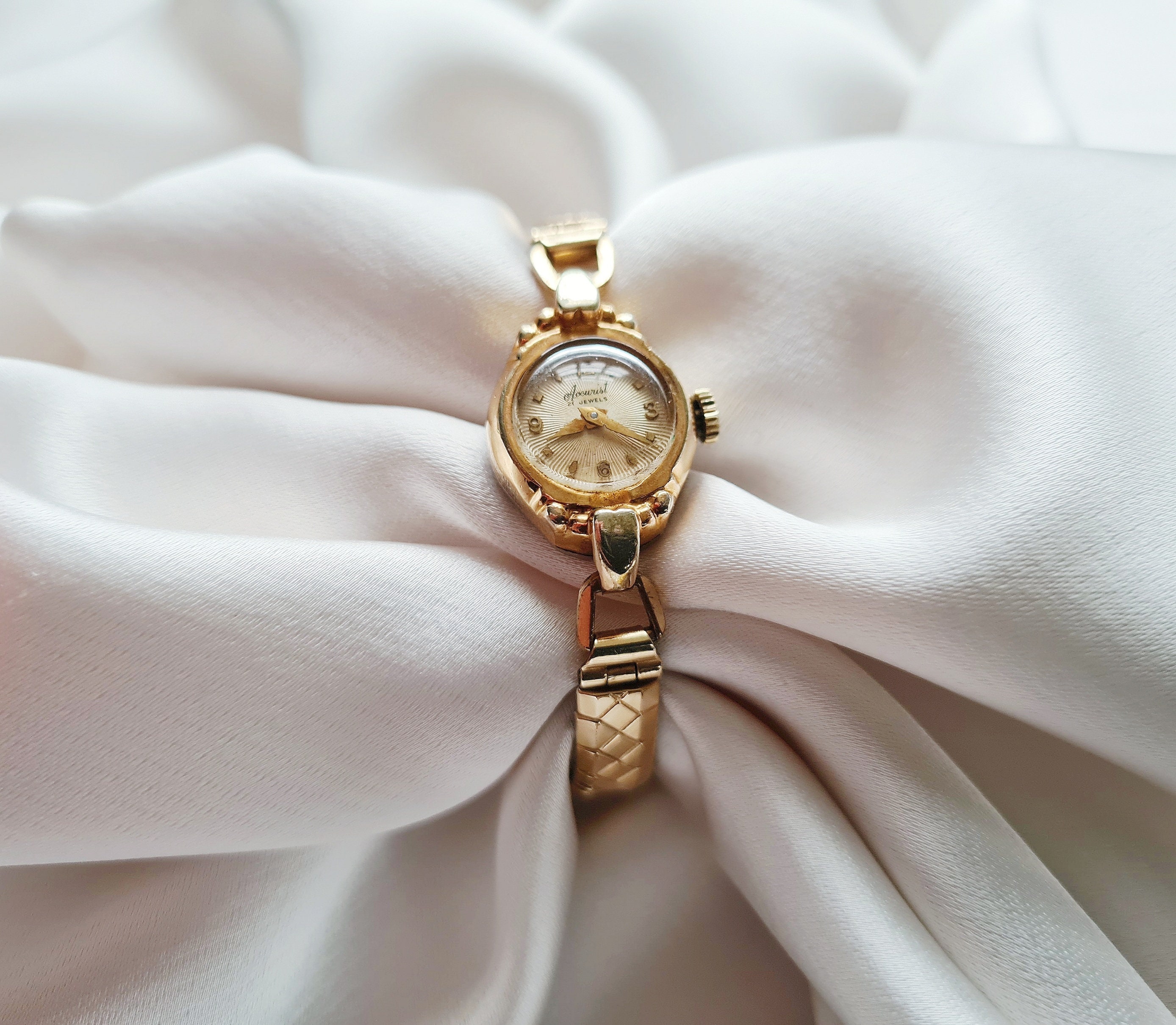 Vintage GOLD 1940s 21 Jewels ACCURIST Uhr Art Deco Etsy