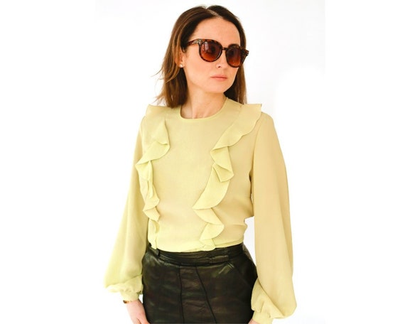Vintage 70s boho blouse UK 10