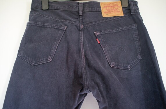 Vintage 90s Levi (NAVY). W 34 L 32. (medium / Large) UK 14 - Etsy
