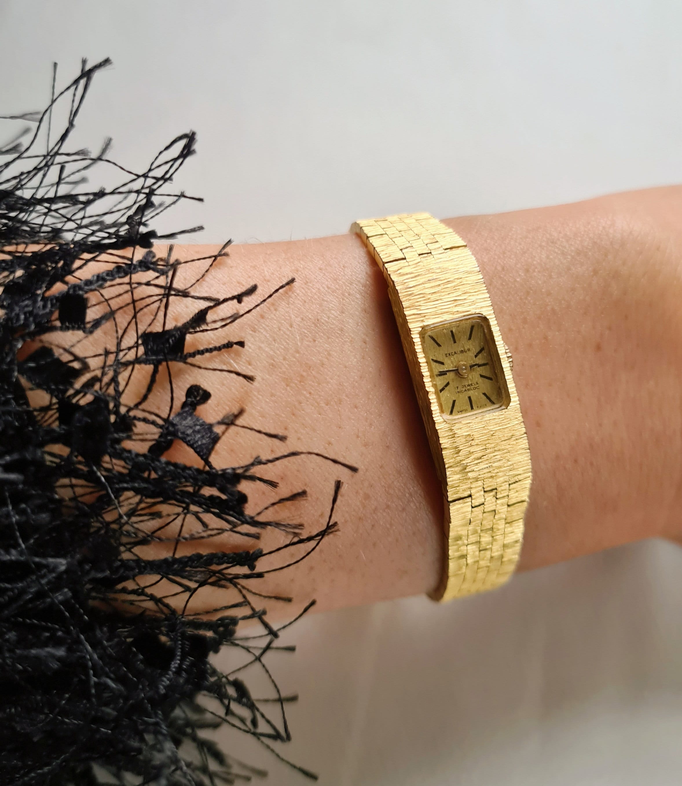 Ladies GOLD Plated Vintage Watch by EXCALIBUR Gold Plated