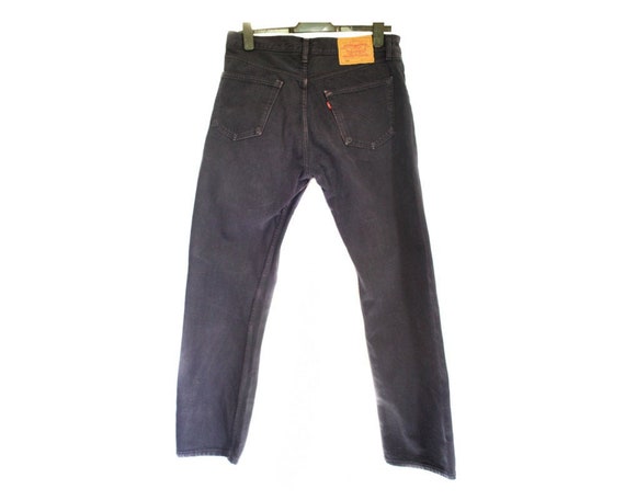 Vintage 90s Levi (NAVY). W 34 L 32. (medium / Large) UK 14 - Etsy