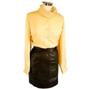 UK 12 80s vintage gold blouse