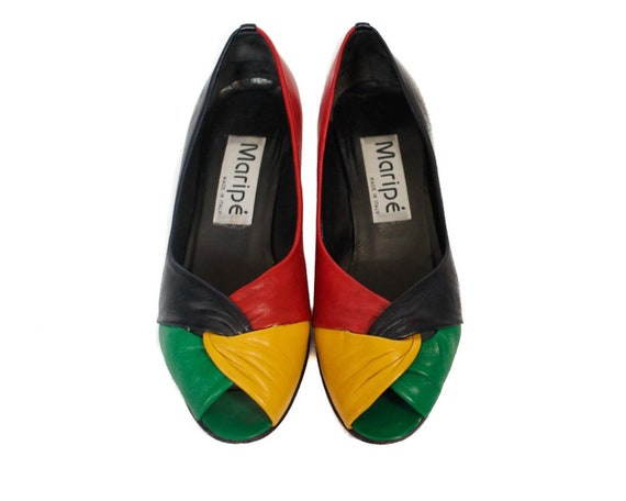 vintage peep toe shoes uk