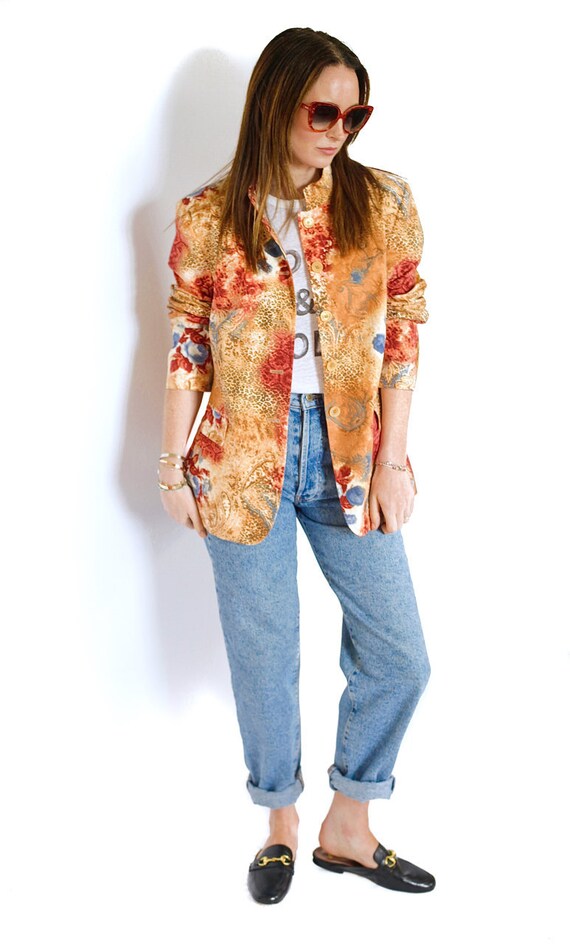 leopard print blazer uk