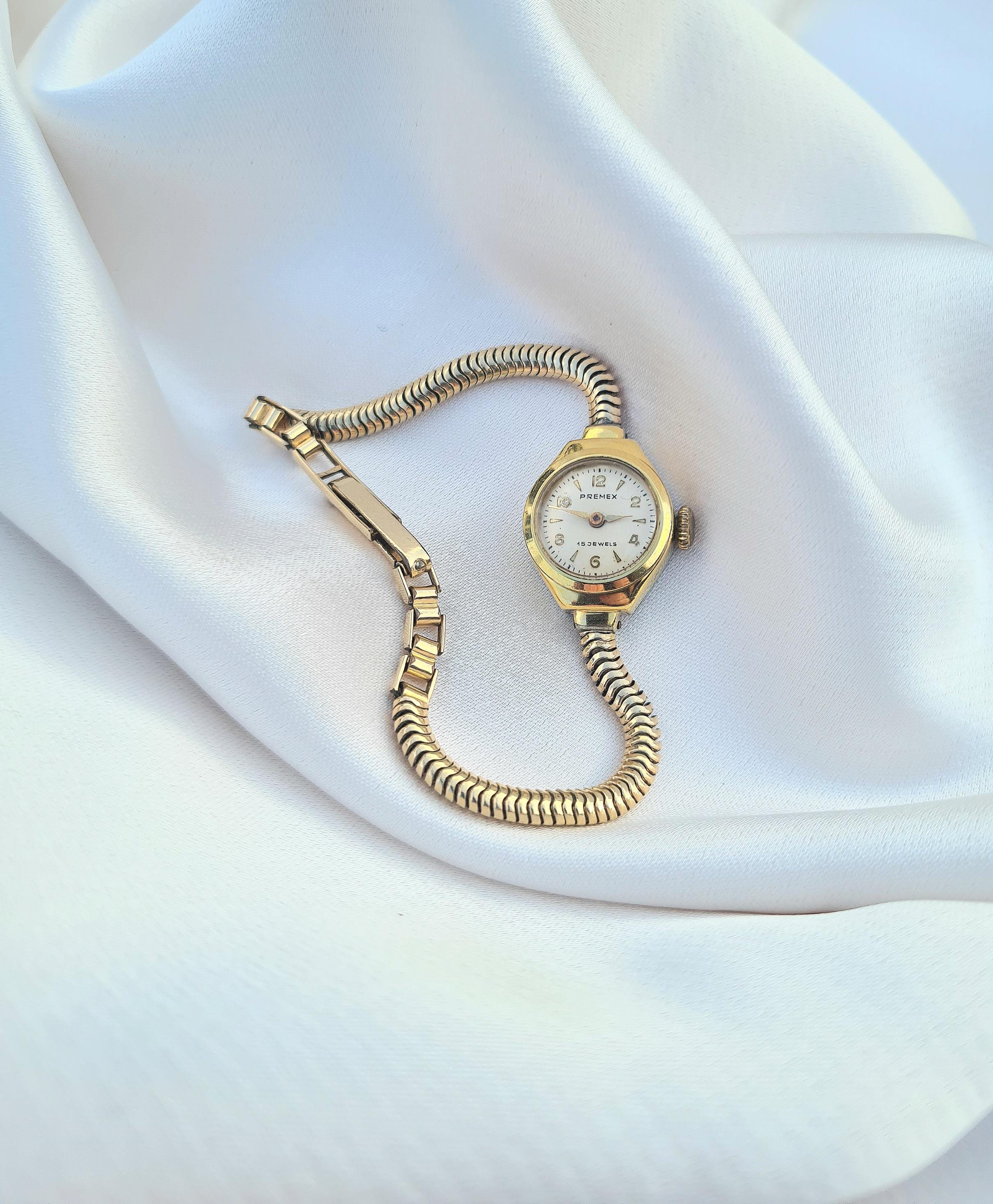 Precitex  Solid Gold 18k Ladies Watch Piaget Tank 9154 Ladies 18k Yellow Gold 25 mm – LOFT main image 4