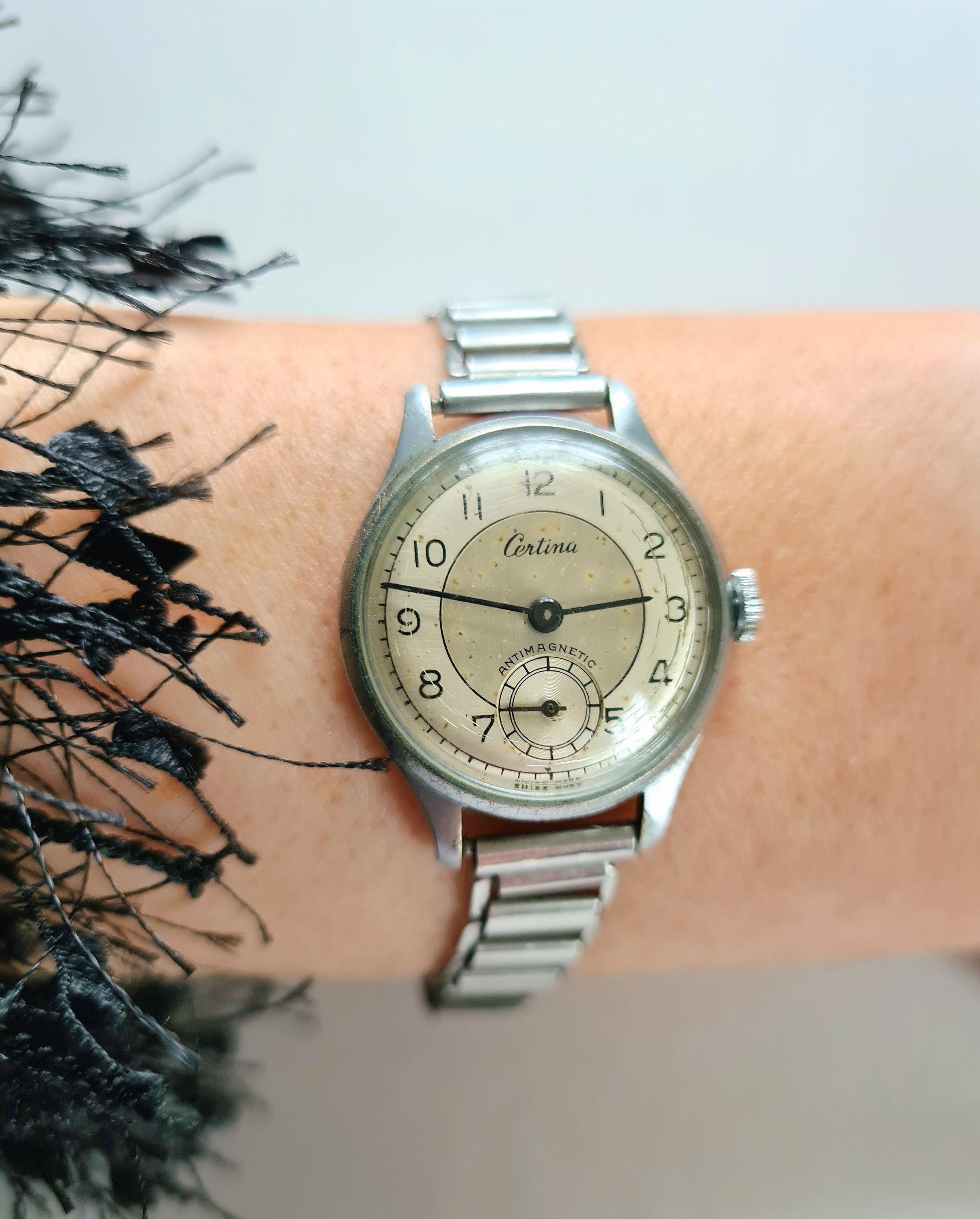 非常に希少なヴィンテージ 1950 年代 CERTINA ミリタリーウォッチ 