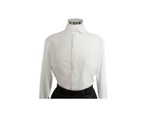 peter pan white blouse