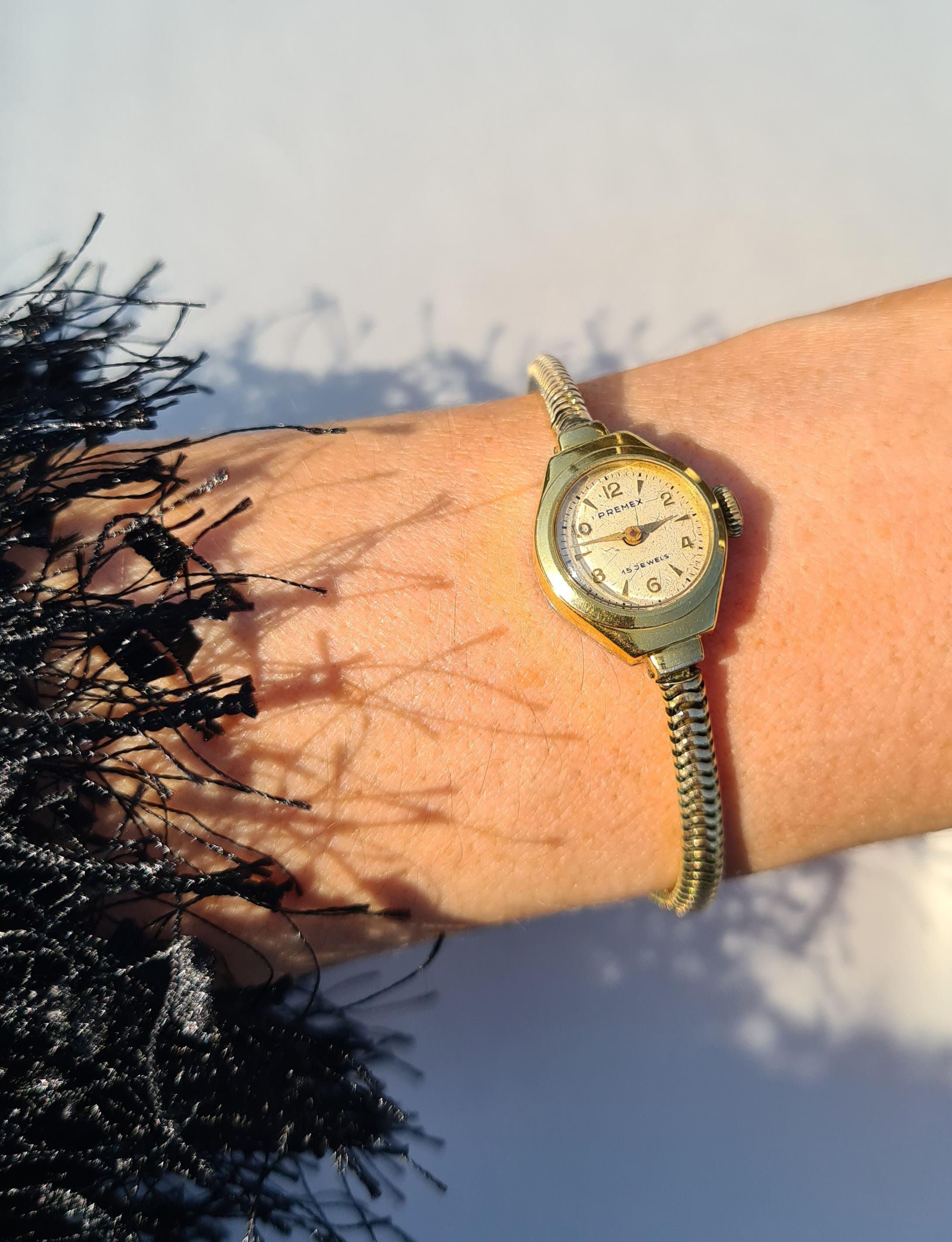 Precitex  Solid Gold 18k Ladies Watch Piaget Tank 9154 Ladies 18k Yellow Gold 25 mm – LOFT main image 3