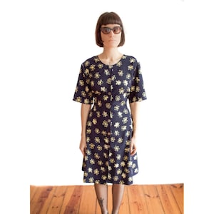 80s vintage floral dress UK 12