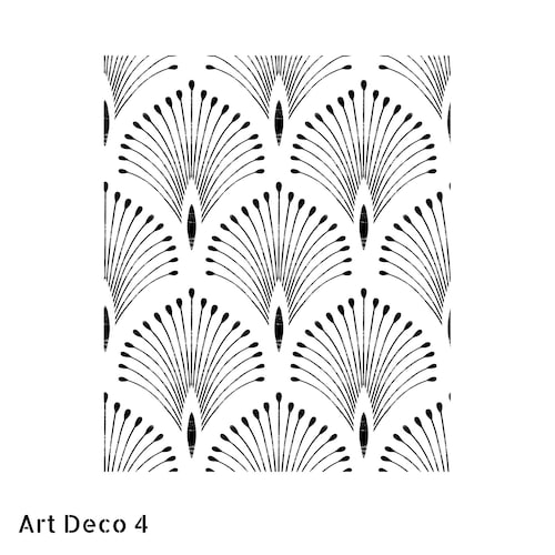 Stencils Art Deco Collection Art Deco4 190 Micron Mylar - Etsy
