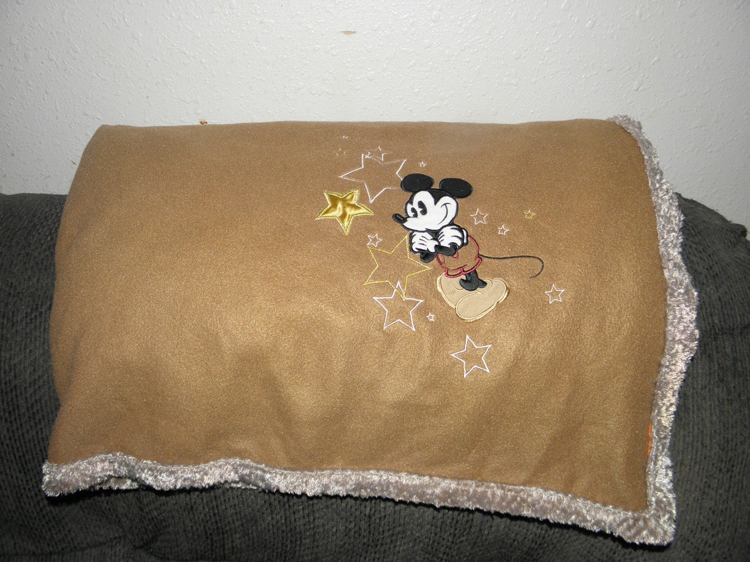 Mickey Mouse Throw Blanket Etsy