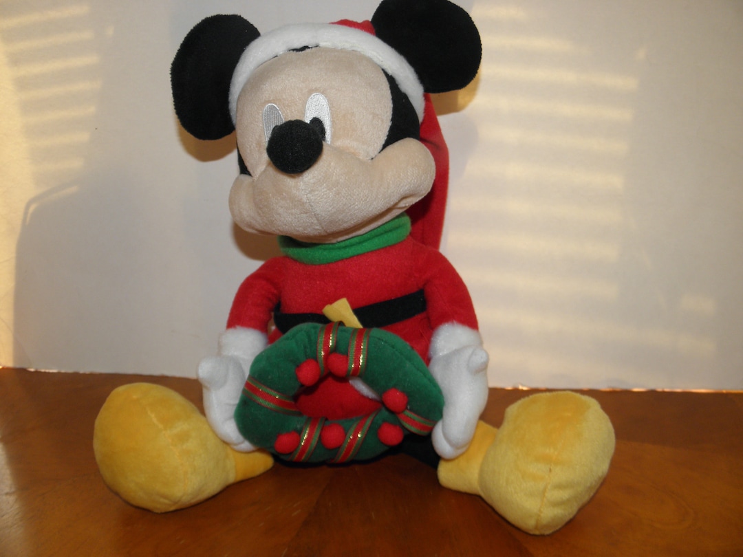 Mickey Mouse Musical Christmas Plush Etsy