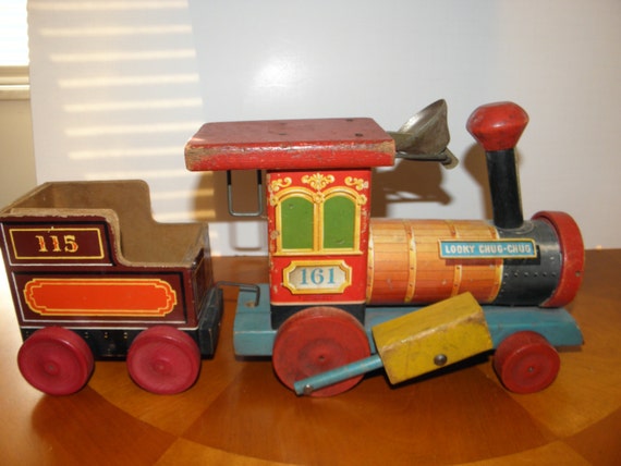 fisher price wooden train