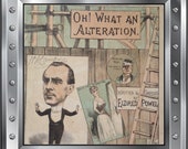 Antique theatre music sheet signed by r Charles Coburn - oh what an alteration