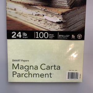 100 feuilles de papier parchemin, format Lettre 8,5 x 11 po., papier vert, 24 lb ou 90 g/m2, papier pour imprimer ou écrire des diplômes ou des récompenses