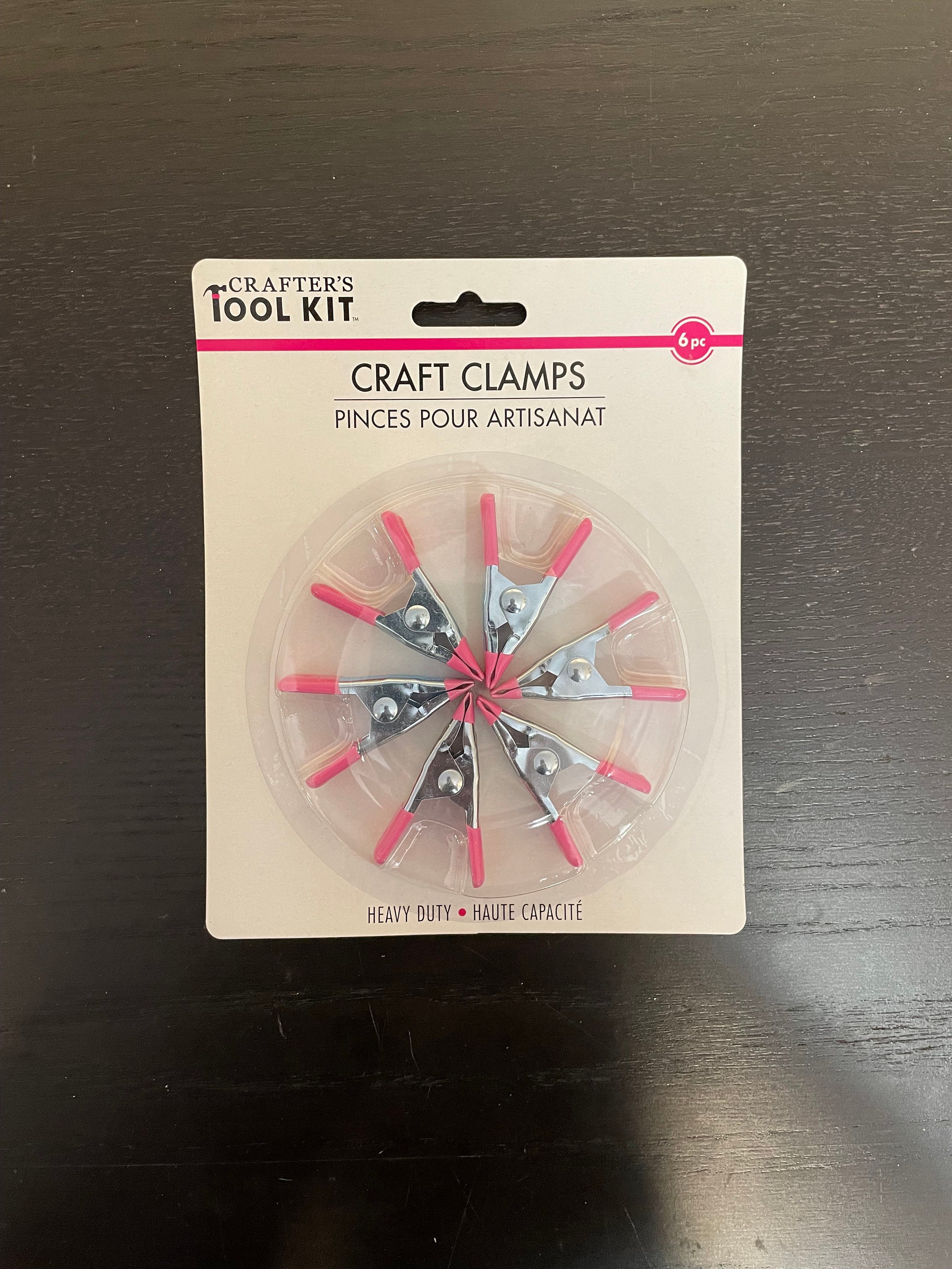  Crafter's Toolkit Round Craft-Clamps, Heavy Duty, 6