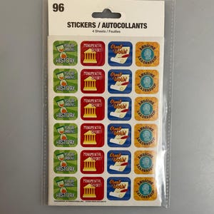 Autocollants de récompense, feuilles d'autocollants de motivation, 4 feuilles, 96 pièces au total